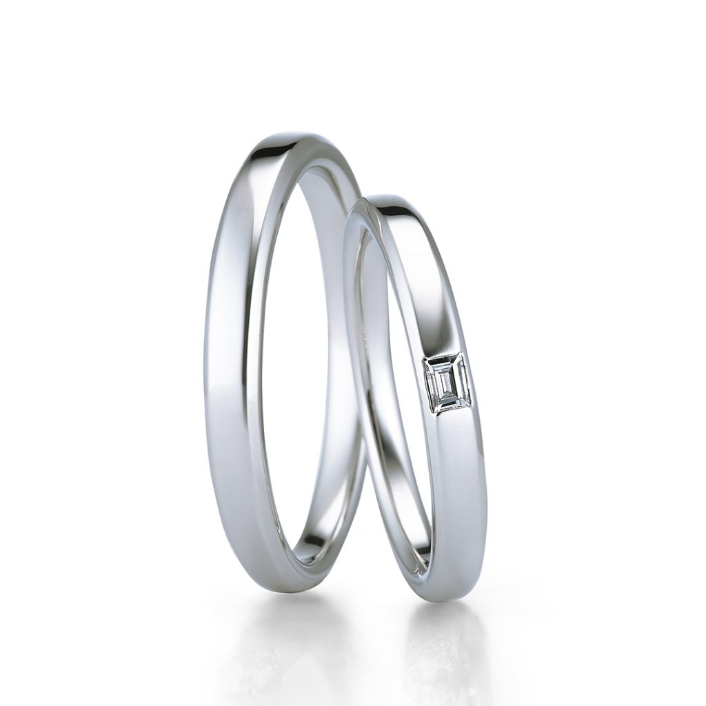 平打/結婚戒指：Carrelet