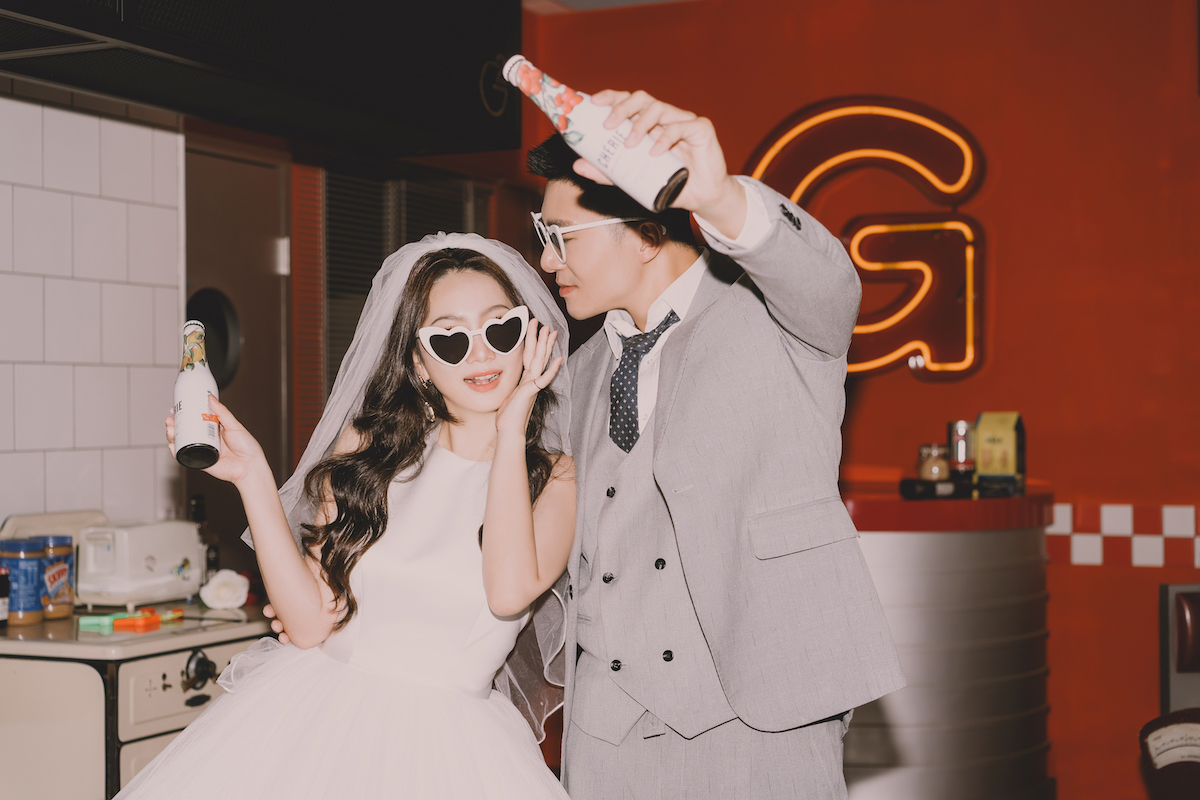 登記結婚道具7:小香檳瓶